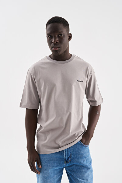 Machinist Чоловіча базова розслаблена тонка бавовняна футболка світло-сірого ...