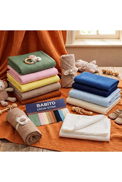 Babito Baby Baby-Child 100% Cotton Soft 4-Layer Tasseled Muslin Baby Blanket ...