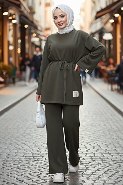 Bestenur İpli Arma Detay İkili Takım 1664 - Haki