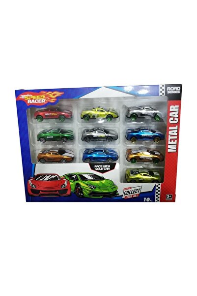 Toysan 10lu Speep Racer Metal Araba