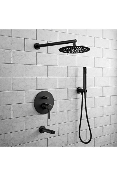 Fause Tam Ankastre Duş Seti Adonis Siyah Fau107-b