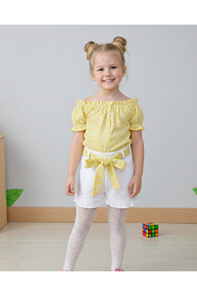 Ege Bebek Set pentru bebeluși pentru fetiță, vară, interlock, țesătură cu ner...