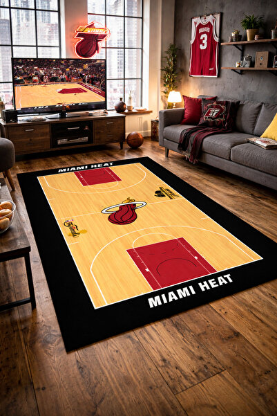 Emiroğlu Nba Temalı Özel Süngerli Yüzey Makinede Yıkanabilir Basketbol Sahası...