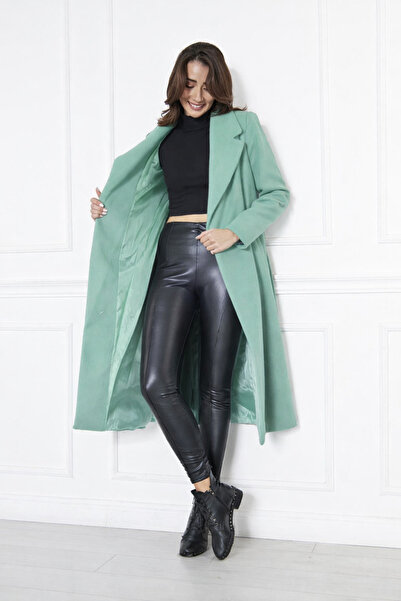 comstar Kadın Kaşe Kaban Astarlı Kuşaklı