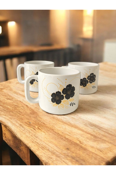 arsimhome 3 adet Tombul Büyük Kulplu Kupa