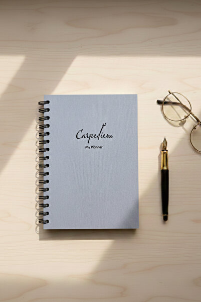 Be Online Carpediem Linen Perpetual Planner Agenda - 160 Pages