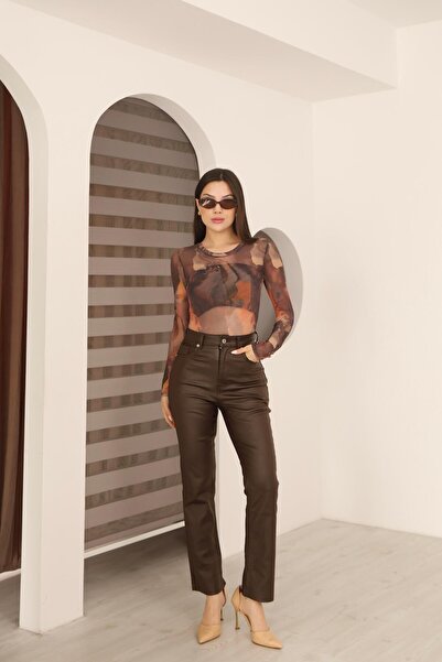 İgnites Black Leg-Cut Waxed Jean-Igni̇tes-00040