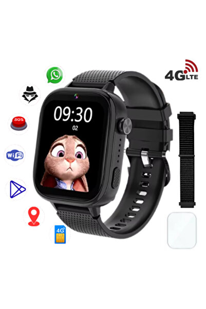 MAUEX Ceas inteligent Y49 MAX pentru copii, 4G GPS, WiFi, LBS, apel video, IP...