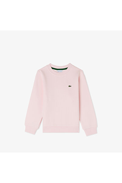 Lacoste Çocuk Bisiklet Yaka Pembe Sweatshirt