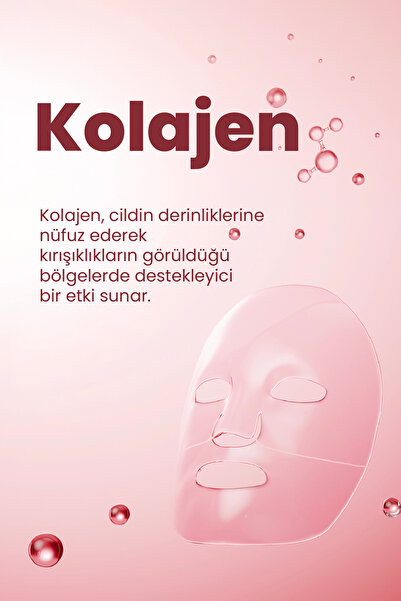 Dermal Kolajen Hydrojel Şeffaflaşan Kore Yüz Maskesi Nemlendirici Besleyici Eriyen Maske 34 gr.