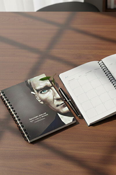 Be Online Ataturk Collection Perpetual Planner Agenda Hard Cover - A5 160 Pages