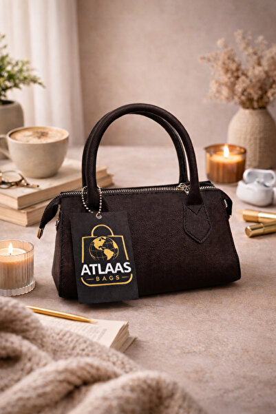 Atlaasbags Vera Acı Kahve El ve Çapraz Çanta