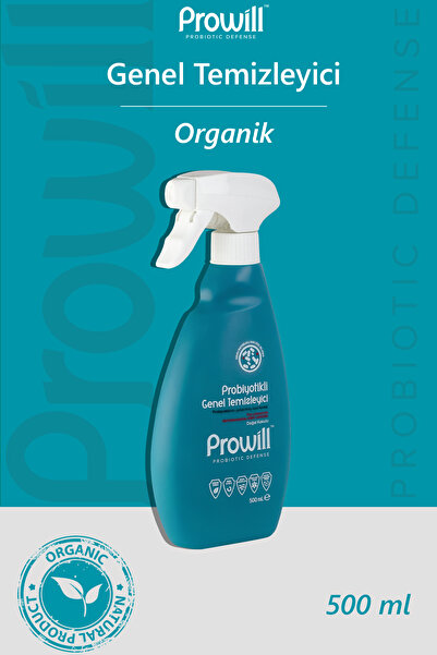 PROWİLL Endüstriyel Genel Temizleyici Sprey 500 ml | Probiyotikli,Tüm Yüzeyler