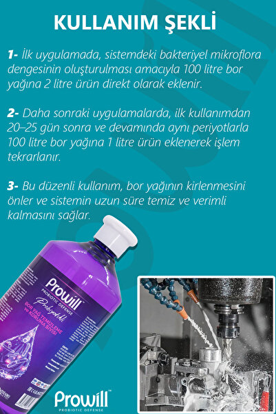 PROWİLL Bor Yağı Temizleyici & Koruyucu 1 L | Probiyotikli