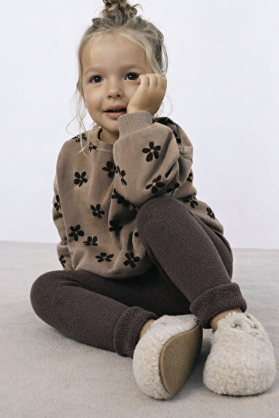 Katia&Bony İçi Havlu Çocuk Tayt Kahverengi