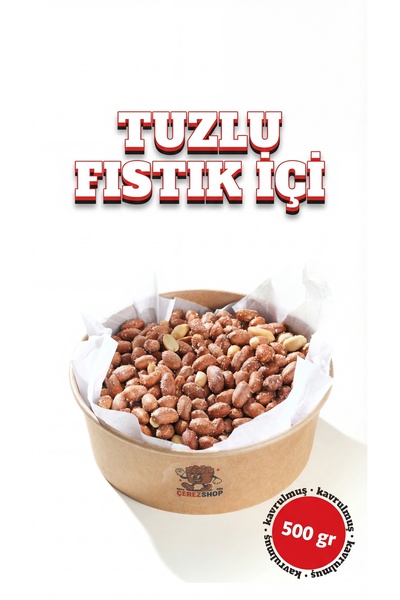 ÇITLAT ÇEREZ SHOP Tuzlu Yer Fıstığı İçi, Tuzlu Fıstık 500 gr