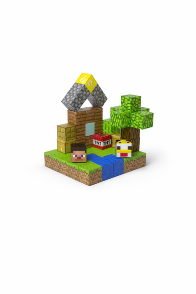 minelox T105 Hermit Cottage 50 Adet Mine Craft Manyetik Küp Yapı Blokları Oyu...