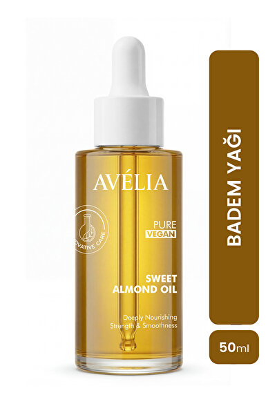Avelia Tatlı Badem Yağı Soğuk Sıkım ve %100 Saf - Saç ve Kaş Kirpik Bakım Yağ...