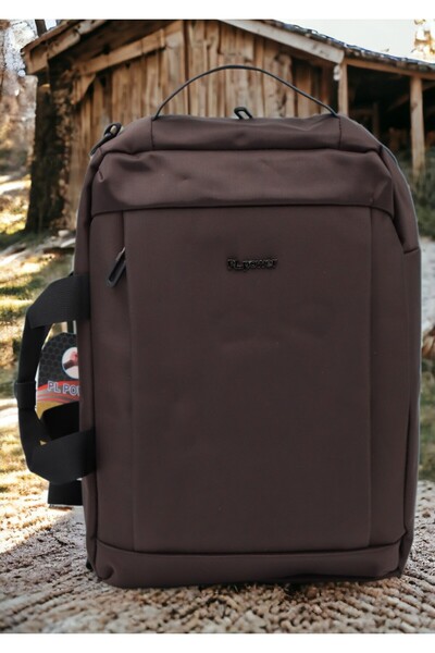 OEM Multifunctional laptop backpack 1618, 42x28x17cm, brown