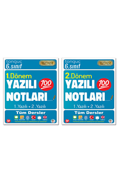 Tonguç Yayınları 6. Sınıf Yazılı Notları Set 2 Kitap - 1 Ve 2 Dönem - 1 Ve 2 ...