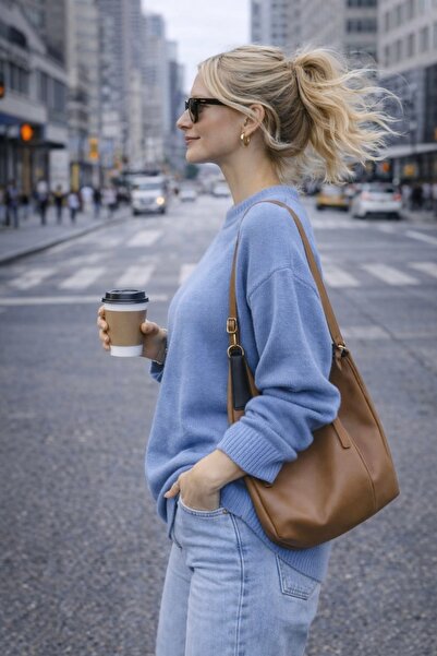 bb butik basic سترة ميلوني طويلة أساسية M3252