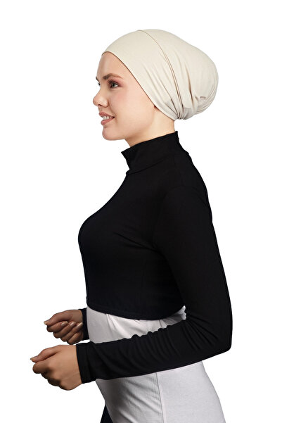 Altobeh Uzun Kol Balıkçı Yaka Boğazlı Likralı Penye Kadın Yarım Body - Siyah
