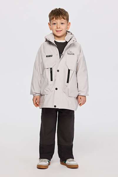 Panço Erkek Çocuk 2 Parçalı Gri Mont