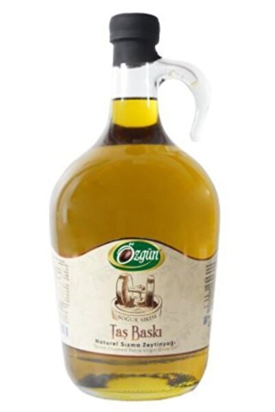 ÖZGÜN ZEYTİN & ZEYTİNYAĞI Taş Baskı Zeytinyağı 1,5 Lt. Cam Galon Şişe