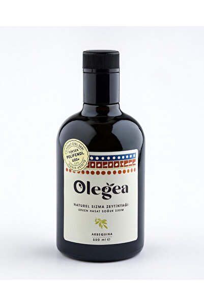 Olegea Zeytinyağı Yüksek Polifenollü 418mg/kg 0.2 Asit Erken Hasat Soğuk Sıkı...