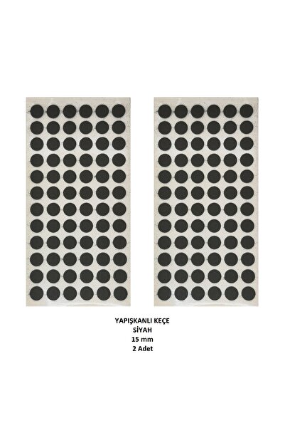 Adilon Pasific Zemin Koruyucu 15 mm Siyah Keçe, Ses ve Çizik Önleyici Siyah M...