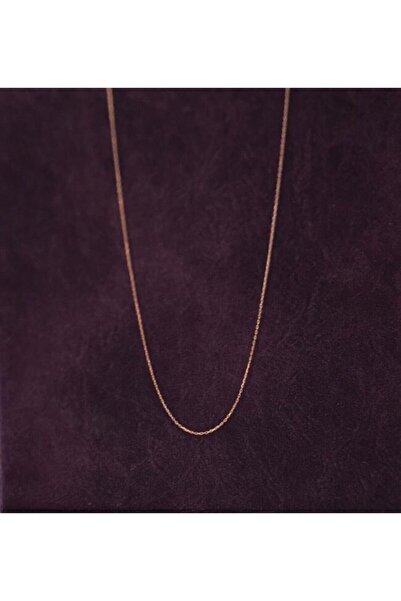 Genel Markalar Kadın Ince Gümüş Zincir Rosse Kaplama Hayalet Zincir