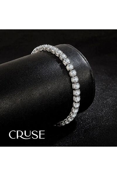 anadolusilver Crystal Taşlı Su Yolu Bileklik Özel Seri no.1