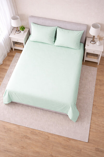 ÇIQRIK HOME ملاءة سرير قطنية مسطحة لشخص واحد