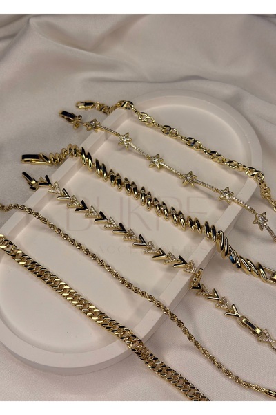 XUPING JEWELRY Xuping 14K VİP Gold 6'lı Bileklik Seti