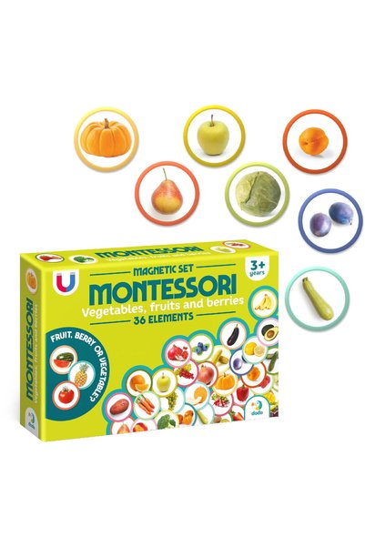 Dodo Set magneti Montessori - Fructe si legume