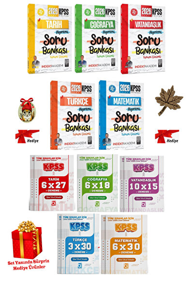 Genel Markalar İndeks Akademi 2026 KPSS Genel Yetenek Genel Kültür Soru Banka...