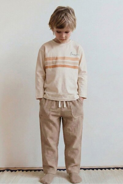 Cigit بدلة موسمية مخططة شجاعة لعمر 2-8 إكرو