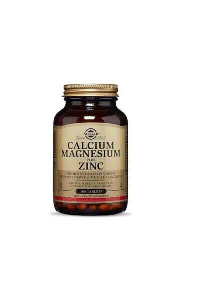 Solgar Calcium Magnesium Plus Zinc 100 Tablet