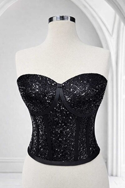 FİYPER Μαύρος κορσέ Μπουστάκι