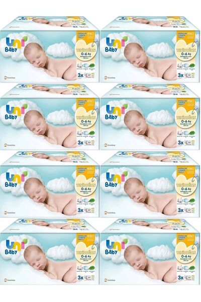 Uni Baby Islak Havlu Hassas Yeni Doğan 40 Yaprak (24 Lü Pk) 960 Yaprak (Narin...