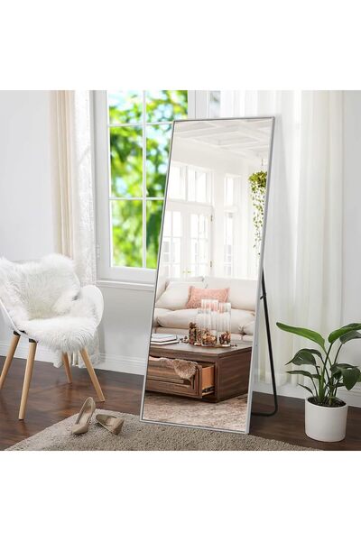 VALUE Full-length mirror 160 x 50 cm, wall and floor mirror, freestanding mir...
