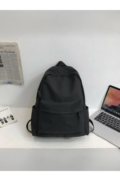 KAFFAA - Siyah Sırt Çantası Spor Çantası Okul Çantası Günlük Kullanım Çanta.