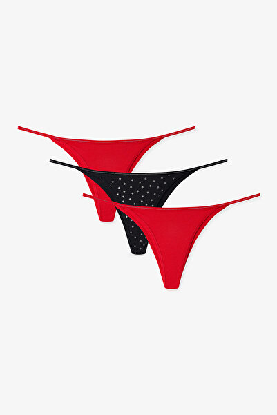 Penti Çok Renkli Shinny Winter 3lü Brazilian Külot