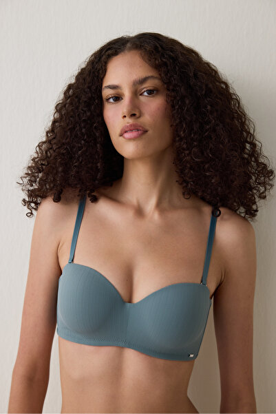 Penti Dark Gray Lotus Essentials Underwire Strapless Push up Bra