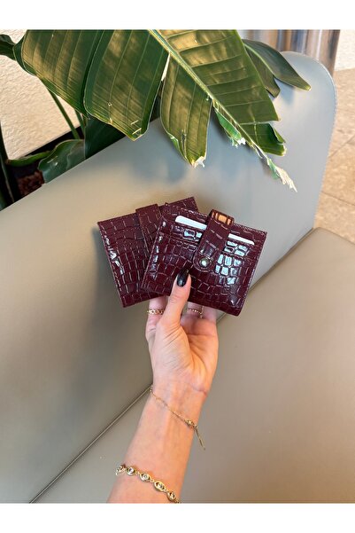 Grsbags Bordo Kadın Kartlık Ve Cüzdan