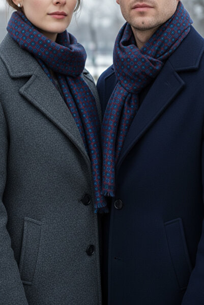 CROATE Wool Silk Printed Scarf