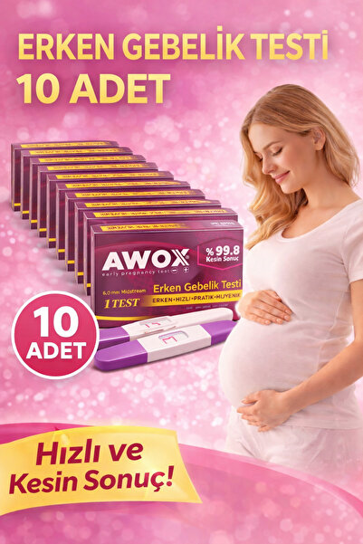 Genel Markalar 10 Adet Erken Gebelik Testi %99.8 Kesin Sonuç