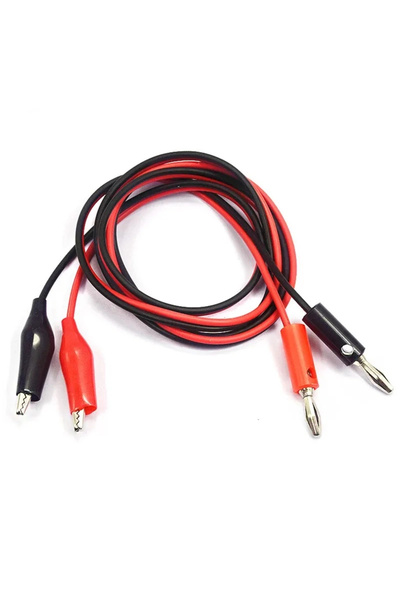 Genel Markalar Krokodil Banana Kablo Çifti Güç Kaynağı Multimetre Voltmetre O...