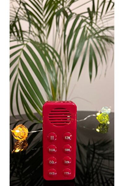 Zey-Al Namaz Öğreten Sesli Cihaz – Ezan, Dua ve 5 Vakit Namaz Rehberi – Kırmızı