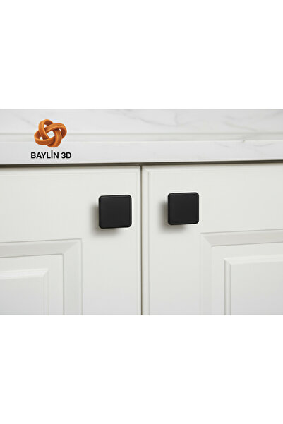 Baylin3D Çekmece Dolap Kulp 5 Adet Plastik ( kulp vidası ile beraber gönderil...